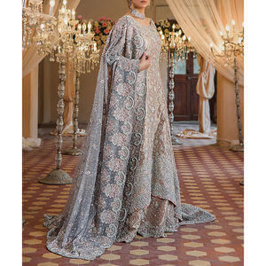 Venta al por mayor de vestidos casuales de moda de las mujeres personalizadas hasta el suelo de estilo paquistaní a un precio razonable - Product Image 2