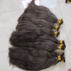 Superventas 100% Remy onda Natural crudo gris virgen cutícula alineada extensión de cabello humano vietnamita estilo de trama de piel - Product Image 6