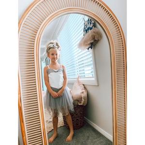 Espejo de arco de mimbre hecho a mano, cuerpo completo de longitud completa de Vietnam/ SISU/ RMA-001, venta al por mayor - Product Image 3