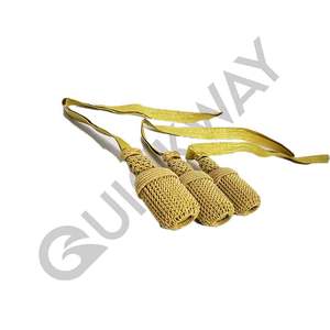 Nouveaux uniformes d'officiers de cérémonie Noeud de sabre Fil de lingot et couleur dorée avec noeud de poignard d'officier de marine - Product Image 1