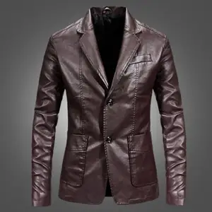 2021 नई सर्दियों पुरुषों के सूट चमड़े सर्दियों गर्म धोया चमड़े का जैकेट कोट में सबसे ऊपर-थोक मूल्य