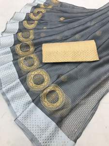 Tenue de fête en mousseline de soie, nouvel accessoire décontracté, Look traditionnel indienne, tissu imprimé, vente en gros, plage, raie - Product Image 2