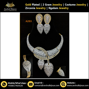 Dernier ensemble de collection de bijoux africains en laiton et cuivre de créateur pour cadeau d'anniversaire de fiançailles de fête de mariage - Product Image 3