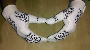 ถุงมือเบสบอลอเมริกันฟุตบอลพร้อมอุปกรณ์เสริมในเครื่องแบบทีมสวม - Product Image 6