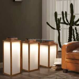 ตกแต่งโคมไฟไม้สักด้วยมือ3ขนาดจากไม้เนื้อแข็ง - Product Image 1