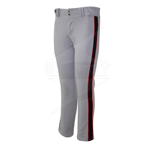 Cheap Custom Red White Stripe Baseball <b>Pants</b> High Quality Plus Size Breathable Anti-Bacterial Baseball & Softball <b>Pant</b> Wholesale - Product Image 2