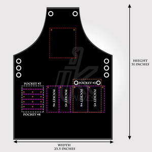 Customized High Quality Home Fireproof Waterproof <b>BBQ</b> <b>Apron</b> Cooking Leather <b>Apron</b> - Product Image 2
