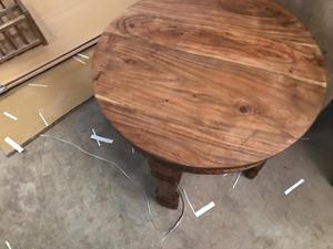 Tallado a mano acento final antiguo mesa de estilo retro de madera de mesa - Product Image 2