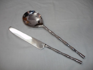 Ensemble de couverts de luxe indien fait main, très vendu, en acier inoxydable, avec polissage brillant/placage nickel, couverts de mariage - Product Image 4
