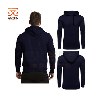 Sudadera con capucha de cuello alto para hombre, diseño de moda, personalizada, de gimnasio, polar, para Fitness, la más vendida - Product Image 2