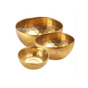 Cuenco para servir de latón de diseño maravilloso, forma cuadrada hecha a mano, cuenco para ensaladas y frutas de Color dorado a un precio razonable - Product Image 3