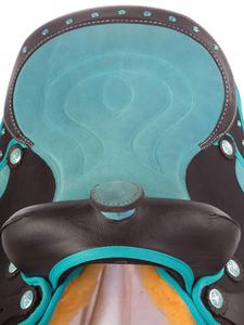 Golden Horse — ensemble de selle occidentale pour femmes, synthétique et léger, en cristal, de 10 à 18 pouces - Product Image 3