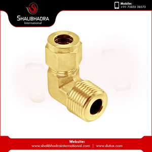 Raccord coudé en laiton moulé de précision à 90 degrés, disponible en tailles variées de 10 mm à 50 mm, avec norme NPT pour une connexion robuste des tuyaux - Product Image 6