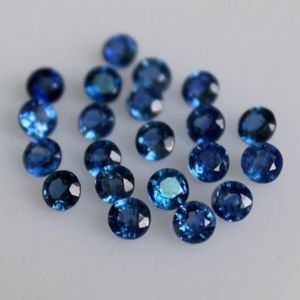 Piedra de cianita azul Natural de 4mm, piedra preciosa suelta de corte redondo facetado, precio de fábrica, tienda en línea ahora del proveedor distribuidor del fabricante - Product Image 2