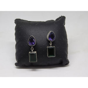 ต่างหูสไตล์ชนเผ่าทำด้วยมือสีเงินลายต้นไม้สำหรับเด็กผู้หญิงและผู้หญิง - Product Image 6