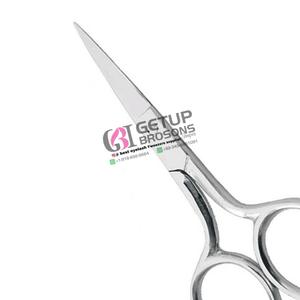 Nuevo producto de alta calidad, Mini Tijera para cejas de acero inoxidable con su propio logotipo personalizado, instrumento de belleza adecuado para salón - Product Image 3