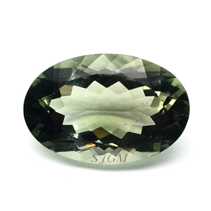 Piedra preciosa Natural de corte ovalado de 6x8mm, prasiolita/amatista verde, precio de fábrica al por mayor, piedra preciosa suelta facetada de alta calidad por quilate - Product Image 1