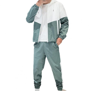 ชุดเสื้อผ้าลำลอง2ชิ้นสำหรับผู้ชายเสื้อมีฮู้ดทันสมัยและชุดกีฬาสำหรับวิ่งออกกำลังกาย - Product Image 6