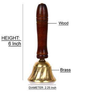 High quality polished brass Pooja Bell for Home Pooja Room at wholesale price - Product Image 2