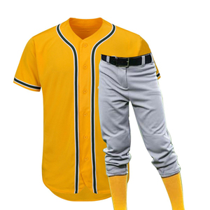 High Quality Custom Baseball Uniform With Custom Button <b>Down</b> Jersey and Custom <b>Pants</b> Baseball Uniforms Designs - Product Image 1