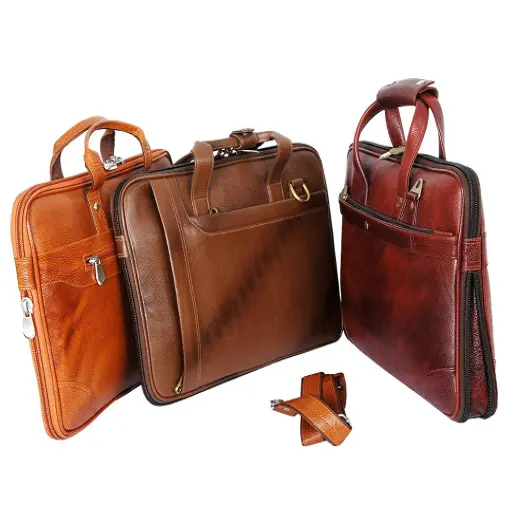 Trending Genuine Leather Bag / Briefcase For Laptop Available At Custom Design & Size