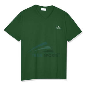 T-shirt pour homme à manches courtes en coton/polyester tricoté uni - Meilleur prix du fabricant pakistanais - Product Image 1