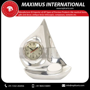 Suministro a granel diseñador fregona mesa de acero reloj Mesa decoración del hogar regalo Showpiece decorativo - Product Image 4