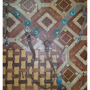 VOULEZ VENDRE Plastron en cuir WESTERN 5 lignes CUIR VÉRITABLE EN DOLLAR 6 TAILLE PLEINE COB - Product Image 6