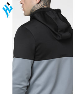 Nouvelle mode de vêtements pour hommes vêtements de sport logo personnalisé survêtement de jogging polyester/coton gris sweat à capuche avec fermeture éclair et survêtement de jogging - Product Image 6