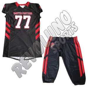 Uniforme de football américain Sublimation Impression professionnelle Vêtements de football américain Qualité supérieure Vente en gros - Product Image 6