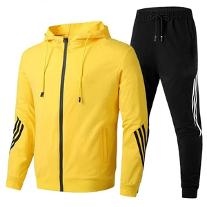 MESS SPORTS Men's Winter Casual Hoodies Two-Piece Sportswear Jogger <b>Tracksuit</b> Set Polyester/Cotton Four-Way Stretch Breathable - Product Image 6