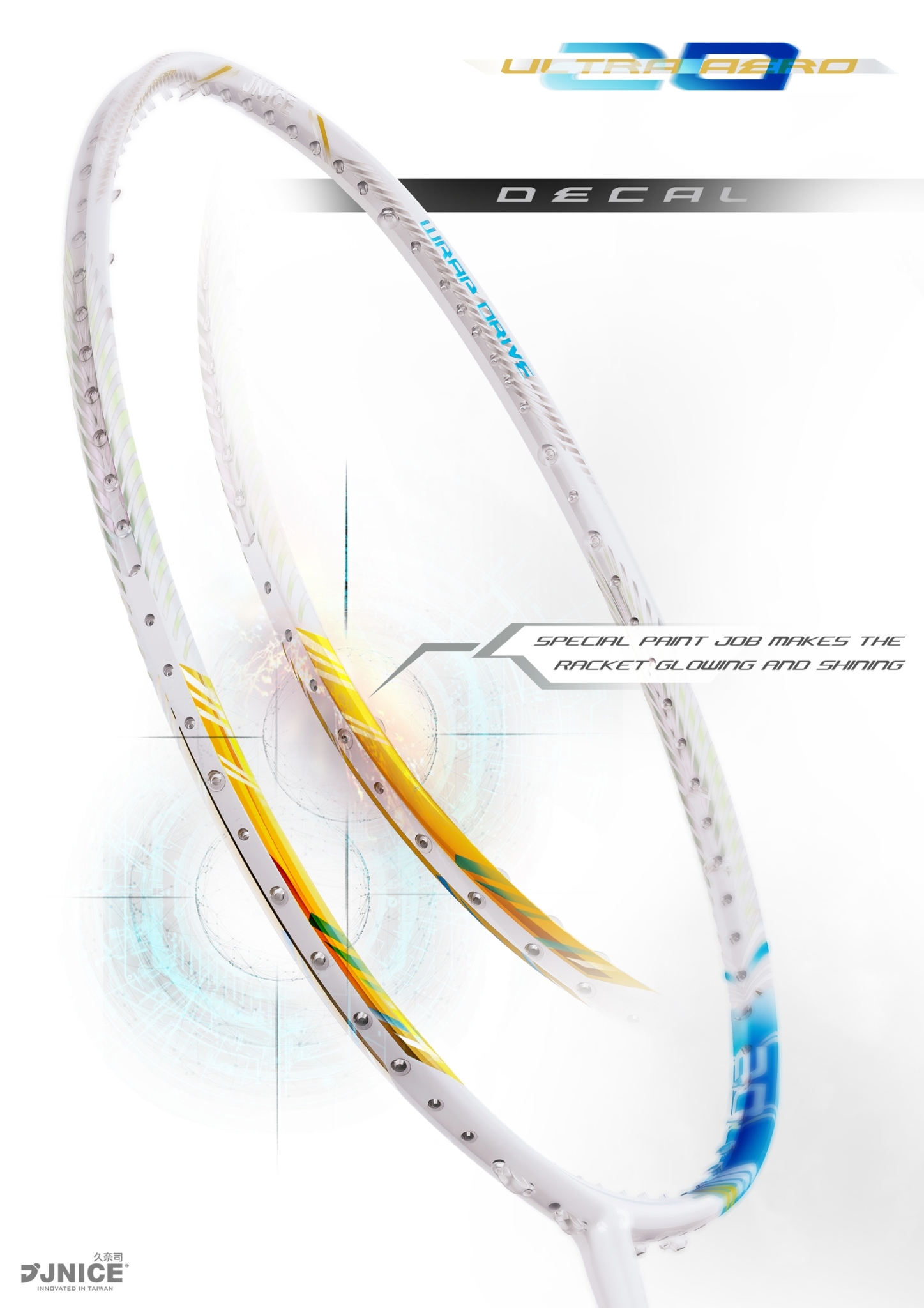 JNICE ULTRA AERO 20 - Versatile Badminton Racket for All Players