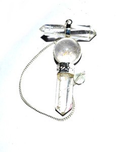 Wholesaler of Crystal Quartz Healing Stone Pendulums : Crystal Quartz Healing Stone Pendulums for Sale - Product Image 1