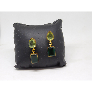 ต่างหูเม็ดเดี่ยวสำหรับผู้หญิงและเด็กผู้หญิง,ต่างหูห่วงโลหะแบบแฮนด์เมดยอดนิยม - Product Image 1