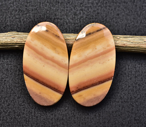 Wave Dolomite Pair Cabochon High Quality <b>Rolling</b> Hills Wave Dolomite Cabochon For Jewellery Custom Shape,Size Dolomite Pair - Product Image 3