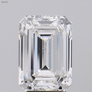 Diamante labcultado pulido, HPHT-CVD en forma de Esmeralda, joyería de Diamante Suelto, Color E VS1 claridad, tamaño 4.03Ct - Product Image 1