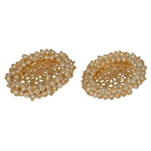 ต่างหูห่วงทองเหลืองชุบทองสำหรับเด็กผู้หญิงและผู้หญิงสินค้าใหม่ล่าสุด - Product Image 2