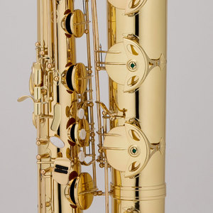 Col haut incurvé de qualité supérieure F #   Saxophone baryton avec étui en ABS - Product Image 3