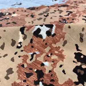 100 noeuds bambou soie tibbétain laine fabricant personnalisé haute coupe basse en relief 3D Design moderne Indo tibbetan népalais tapis tapis - Product Image 3