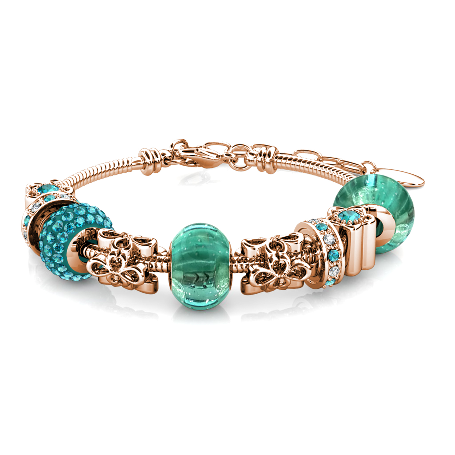 Pulsera Delicada para Mujer Chapada en Oro Rosa de 18k
