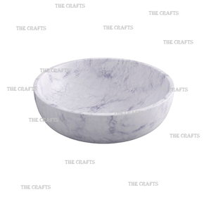 Cuenco para servir de mármol blanco a granel con cuenco para servir comida de forma redonda de Calidad exclusiva a precios competitivos - Product Image 6