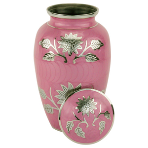 Urne funéraire en métal orange classique capacité de 200 Cu pouces pour les cendres adultes fournitures funéraires - Product Image 5