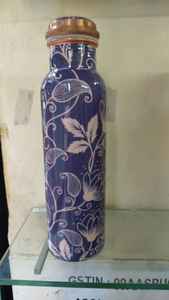 <b>Copper</b> <b>Water</b> <b>Bottle</b> Floral Design for Healty Life - Product Image 4