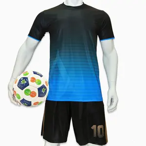 La migliore Vendita Uniforme di Calcio Girocollo Mezza Manica Custom Made Alta Sublimazione Uniforme di gioco del Calcio