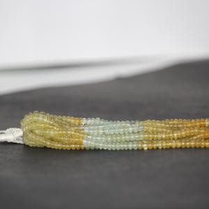 หินเบริลธรรมชาติหลากสี4มม. 5มม. ลูกปัดพลอยเม็ดเดียวขายส่ง - Product Image 2