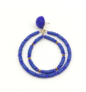 New Arrival Multicolor SequinsผสมลูกปัดDrop Hoopต่างหูเครื่องประดับของขวัญพิเศษสำหรับคริสต์มาสขายส่ง - Product Image 6