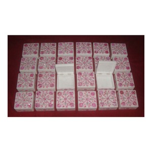 Best Quality Square Shape Natural <b>White</b> Marble Pink Mother Of Pearl Jewelry <b>Gift</b> <b>Boxes</b> In Bulk Quantity - Product Image 1