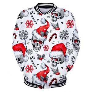 Sudadera con Diseño de Calavera de Drácula en 3D, Uniforme de Béisbol, Chaqueta Unisex de Poliéster/Algodón - Product Image 1