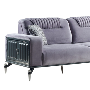 Conjunto de sofás convertibles de madera modernos directamente de fábrica al por mayor muebles de sala de estar elegantes para el hogar - Product Image 1