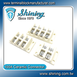 TC-61002C 100A 2 Way Ceramic <b>Terminal</b> Block - Product Image 2